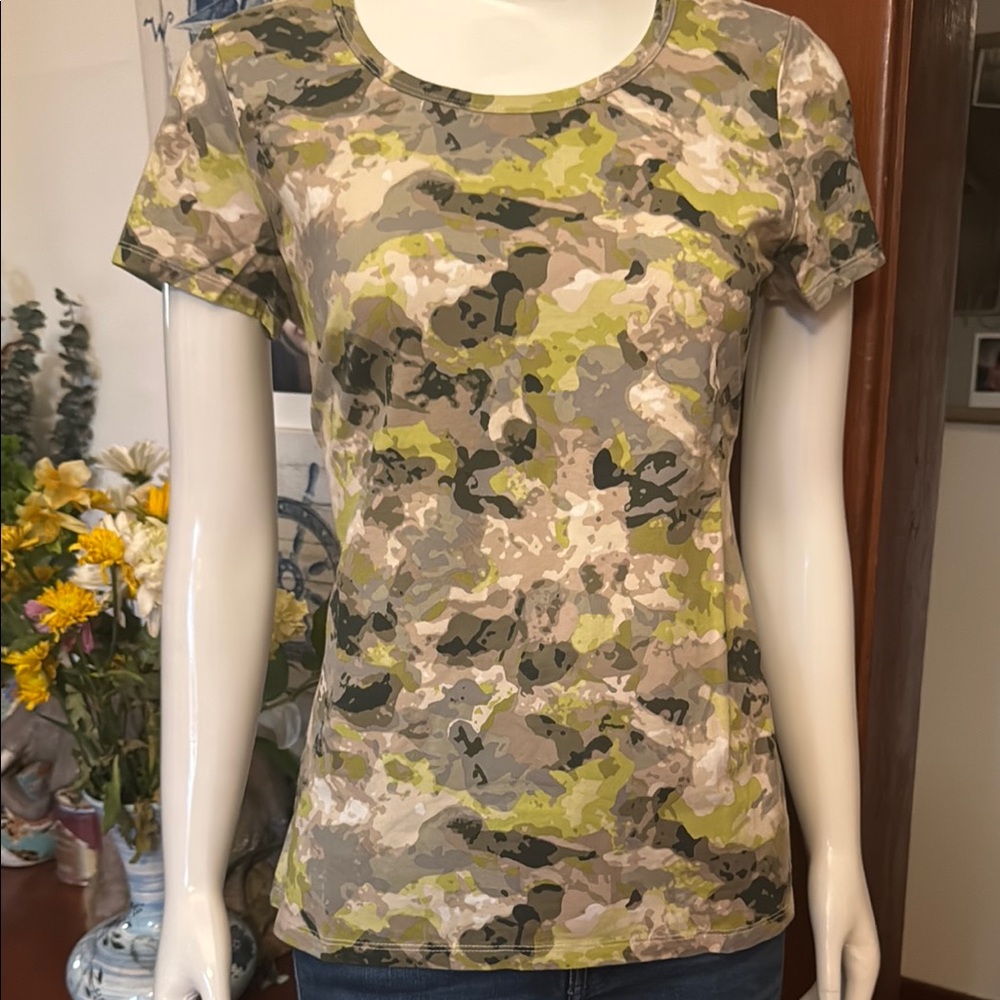 NWT Style&Co size small Camouflage Print Women's Top